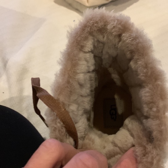 UGG Croft Luxe sneaker boot with leather outer and genuine shearling chestnut 8 - Picture 4 of 4